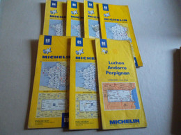 LOT DE 15 CARTES MICHELIN N 56 62 63 64 65 66 67 68  69 71 78 80 84 86 92 - Cartes Routières