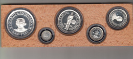 Set Di 5 Monete Argento:   1492 - 1992 Scoperta Dell'America  Cristoforo Colombo Serie I° Anno 1989 - Autres & Non Classés