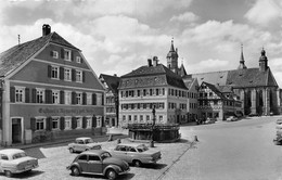 Feuchtwangen Marktplatz - Oldtimer (15 X 10 Cm ) - Feuchtwangen