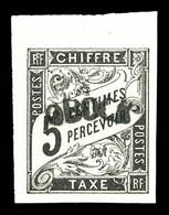 N°1a, 5c Noir, Reimpression, Haut De Feuille, Fraîcheur Postale. SUP (certificat)  Qualité: ** - Unused Stamps