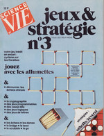 Jeux & Stratégie N°3 - Juin/juillet 1980 - Encart Non Présent - Juegos De Representaciones