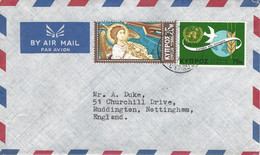 Cyprus 1971 Nicosia UN Christmas Dealer Card Cover - Briefe U. Dokumente
