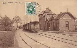 DDY 583 -- MEERSEL-DREEF  Carte-Vue TRAM Statie Et Tolkantoor - Beau Plan Sur Wagons - TP Héraldique RELAIS MEERLE 1930 - Hoogstraten