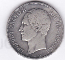 LEOPOLD PREMIER ROI DES BELGES - 5 FR ARGENT - 1849 - TETE NUE - 5 Frank