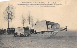 Châlons Sur Marne . Le Camp          51      Henri Farman Et Son Biplan Prêts A Partir   (voir Scan) - Camp De Châlons - Mourmelon