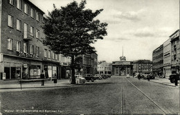 WESEL A. Rhein, Wilhelminastrasse Mit Berliner Tor, Auto (1960s) AK - Wesel