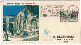 Algérie - Médéa - Anciennes Portes - Premier Jour - Révolution Algérienne 1 Novembre 1954 - 1 Novembre 1962 - Algeria (1962-...)