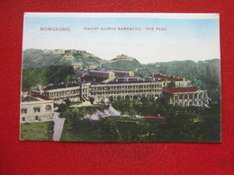 CHINE -  HONGKONG - " MAUNT AUSTIN BARRACKS . THE PEAK  " - CARTE PIONNIERE ... VOIR LES SCANS... - Chine (Hong Kong)