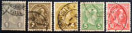 LUXEMBOURG                         N° 69/73                                OBLITERE - 1895 Adolphe Profil