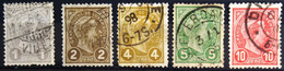 LUXEMBOURG                         N° 69/73                                OBLITERE - 1895 Adolphe Right-hand Side