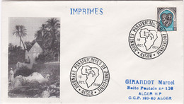 ALGERIE , FDC Enveloppe 1er Jour  : Yt 268 , Obl Alger 18/10/1954 , - FDC