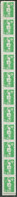 FRANCE - ROULETTE N° 94, BANDE DE 11TP GOMME BRILLANTE, NEUFS & LUXE - Coil Stamps