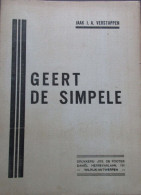 Geert De Simpele - Door Jaak J. A. Verstappen - Literature