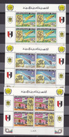 Stamps LIBYA 1977 SC 675 677 UPU MNH SET BLOCKS # 224 - Libya