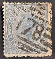 QUEENSLAND 1897 - Canceled - Sc# 114 - 2d - Used Stamps