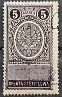 POLAND - Oplata Stemplowa 5 Marek - Revenue Stamps