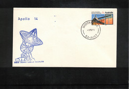 Australia 1971 Space / Raumfahrt Apollo 14 Earth Station DSS41 Island Lagoon Woomera Interesting Letter - Oceanía