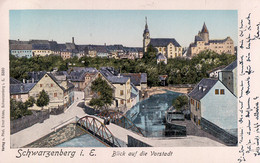 Schwarzenberg Im Erzgebirge. Blick Auf Die Vorstadt, 1905. - Schwarzenberg (Erzgeb.)