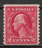 STATI UNITI D'AMERICA 1912-15 SERIE ORDINARIA EFFIGE DI G.WASHINGTON DENT.10 VERTICALE UNIF. 329 MLH VF - Unused Stamps