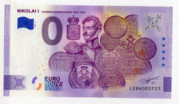 2020-2 BILLET TOURISTIQUE FINLANDE 0 EURO SOUVENIR N° LEBH000723 NIKOLAI I (monnaie) - Privatentwürfe