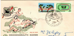 Australia PM 168 1962 British Empire Games Perth,Village, Set  Wesley Souvenir Cover - Marcofilie