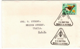 Australia PM 221 1966  Postmark Collection ,Europa 1  Rocket  F 4,souvenir Cover - Bolli E Annullamenti