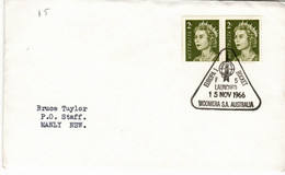 Australia PM 228 1966  Postmark Collection ,Europa 1  Rocket,souvenir Cover - Marcofilia