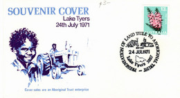 Australia PM 361 1971  Postmark Collection ,Lake Tyers,souvenir Cover - Marcophilie