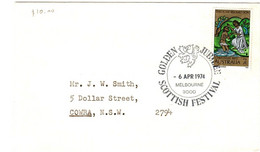 Australia PM 432 1974 Postmark Collection, Golden Jubilee Scottish Festival,souvenir Cover - Poststempel