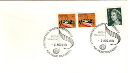 Australia PM 437 1974 Postmark Collection, International Conference Fir Music Educationl,souvenir Cover - Poststempel