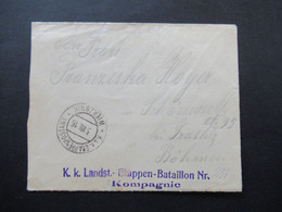 Feldpost 1916 KuK Etappenpostamt Wierzbnik K.K. Landst. Etappen Bataillon Nr. 251 3. Kompagnie Wierzbnik Russisch Polen - Lettres & Documents