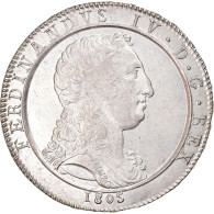 Monnaie, États Italiens, NAPLES, Ferdinando IV, 60 Grana, 1805, Naples, Rare - Neapel & Sizilien