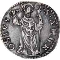 Monnaie, États Italiens, Carlo V, Denario De 8 Soldi, XVIth Century, Milan - Lombardien-Venezia