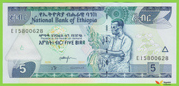 Voyo ETHIOPIA 5 Birr 2017 P47h B331f EI UNC Animals - Ethiopie