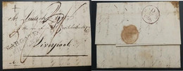 A) 1826, BRAZIL, BRITISH SHIP LETTERS, STAMP LESS, ENVELOPE WRITTEN FROM PERNAMBUCO DATED 19TH JANUARY ADDRESSED TO LIVE - Vorphilatelie