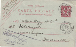 ALEXANDRIE 1913   ENTIER POSTAL/GANZSACHE/POSTAL STATIONARY/ GANZSACHE  CARTE - Storia Postale