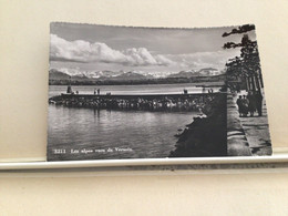 Genève Les Alpes Vue De Versoix  Circulée En 1954 No. 130 - Versoix