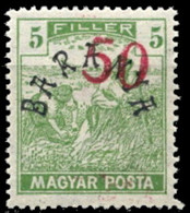 BARANYA, HUNGARY - Provisional Edition For Baranya Mi.No. 53 (basic Stamp Hungray Mi.No. 244). Shifted Red Overprint Wit - Autres & Non Classés