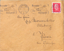 Allemagne Reich 1931  Lettre De Munchen    (G0910) - Altri & Non Classificati