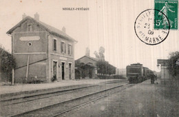 CPA   52   NEUILLY-L'EVEQUE---" LA GARE "---1909 - Neuilly L'Eveque