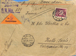 Allemagne Reich 1926  Lettre De Juterbog     (G0922) - Sonstige & Ohne Zuordnung