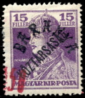 BARANYA, HUNGARY - Provisional Edition For Baranya Mi.No. 57 (basic Stamp Hungary Mi.No. 237). Shifted Red Overprint Of - Sonstige & Ohne Zuordnung