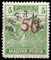BARANYA, HUNGARY - Provisional Edition For Baranya Mi.No. 53 (basic Stamp Hungary Mi.No. 244). Shifted Red Overprint Of - Otros & Sin Clasificación