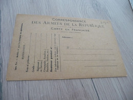 CPFM Carte Postale Franchise Militaire Guerre 14/18 Illustre Vierge Emprunt Vierge - Lettres & Documents