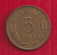 DANEMARK - 5 ORE - 1963. - Danimarca