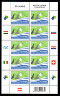 AUSTRIA 2015 Alpen-Adria Philately Sheetlet Of 10 MNH / **. Michl 3227 - Blocks & Sheetlets & Panes