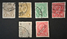 1895 Grossherzog Adolf Mi. 68, 69, 70, 71, Dienstmarken 57, 66 - 1895 Adolphe Right-hand Side