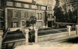 Lourdes * La Villa BASILIA * Rue De Bagnères * Pension De Famille Jean HILLOU * Cpa Publicitaire - Lourdes