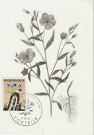 Belgique Carte Maximum Fleurs 1967 Lin 1417 - 1961-1970
