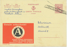 BELGIUM 1963 2Fr Postal Stationery Advertising Postcard W BELATED DEVALUATION R! - Werbepostkarten